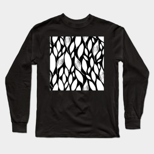 White Leaves Long Sleeve T-Shirt